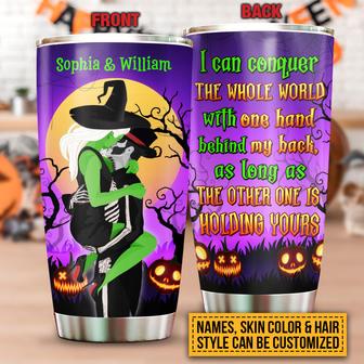 Witch Witchy Couple Wizard Custom Tumbler - Halloween Gift - Thegiftio UK