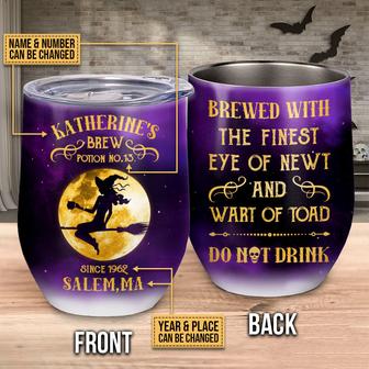 Witch's Brew Potion Custom Wine Tumbler - Halloween Gift - Thegiftio UK