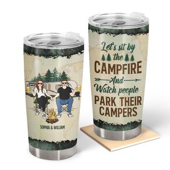 Let's Sit By The Campfire Personalized Tumbler - Thegiftio UK