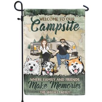 Where Family And Friends Make Memories Custom Flag - Thegiftio UK