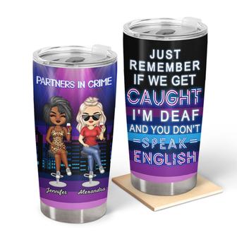 Drinking Friends Partners In Crime Custom Tumbler - Gift - Thegiftio UK