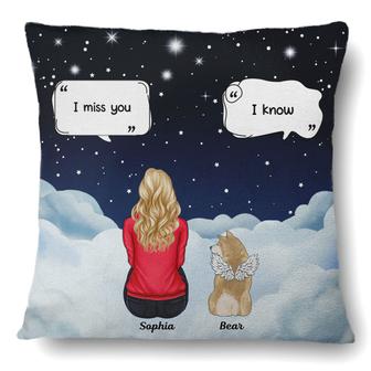 I Miss You Personalized Pillow - Gift for Pet Lovers - Thegiftio UK