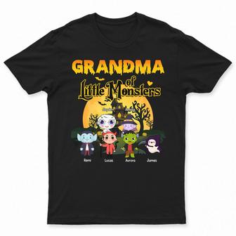 Grandma Of Little Monsters Personalized T-Shirt - Thegiftio UK