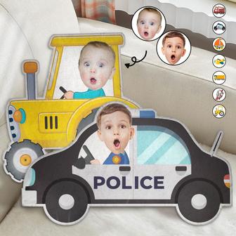 Custom Photo Funny Kid Vehicle Pillow - Gift for Kids - Thegiftio UK