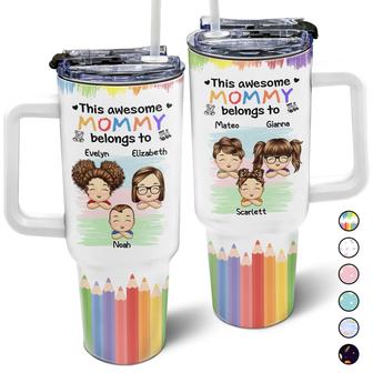 This Awesome Mommy Daddy Belongs To Custom Tumbler - Gift - Thegiftio UK