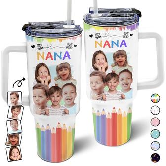 Custom Photo Nana Papa Mommy Daddy Tumbler - Birthday Gift - Thegiftio UK