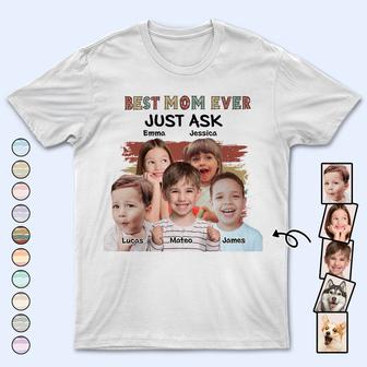 Custom Photo Best Mom Ever T-Shirt - Birthday Gift - Thegiftio UK