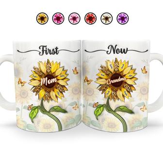 First Mom Now Grandma Personalized Mug - Gift for Grandma - Thegiftio UK