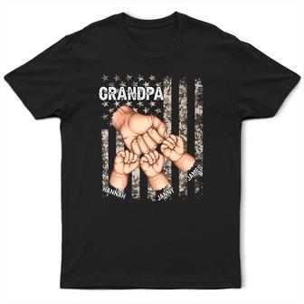 Stars And Stripes Grandpa Is Like Dad Without Rules Custom - Thegiftio UK