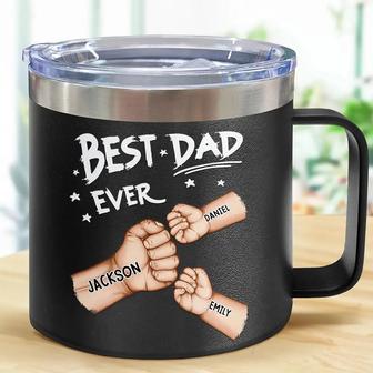 Best Dad Grandpa Ever Fist Bump Custom Tumbler - For Dad - Thegiftio UK