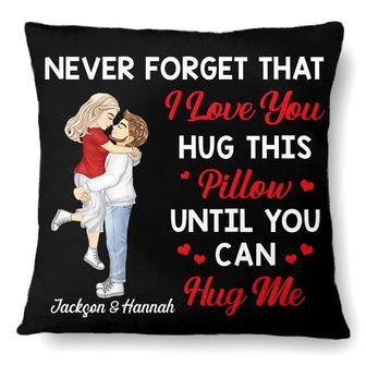 Hug This Pillow Until You Can Hug Me Personalized Pillow - Thegiftio UK