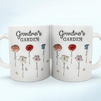 Grandma's Garden Birth Flowers Custom Mug - Gift for Grandma - Thegiftio UK