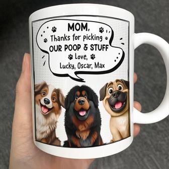 Cute 3D Puppy Thanks For Being The Best Dog Mom Custom Mug - Thegiftio UK