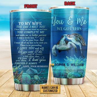 You And Me We Got This Turtle Custom Tumbler - Couple Gift - Thegiftio UK
