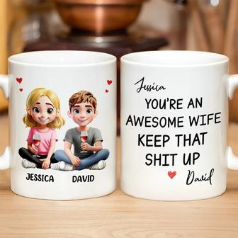 You're An Awesome Wife Personalized Mug - Gift for Wife - Thegiftio UK