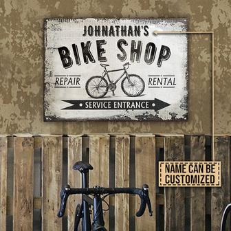 Personalized Cycling Bike Shop Metal Sign - Gift for Bikers - Thegiftio UK