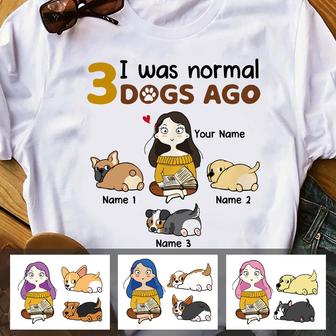 Personalized I Was Normal Dog Ago T Shirt - Thegiftio UK