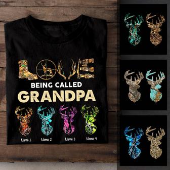 Personalized Hunting Dad Grandpa T Shirt - Thegiftio UK