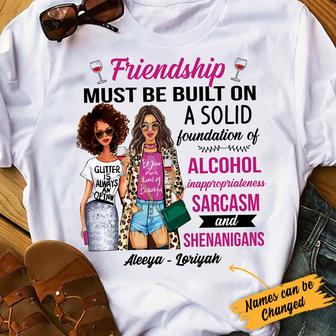 Personalized BWA Friends Sarcasm T Shirt - Thegiftio UK