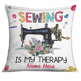 Personalized Love Sewing Girl Pillow - Thegiftio UK