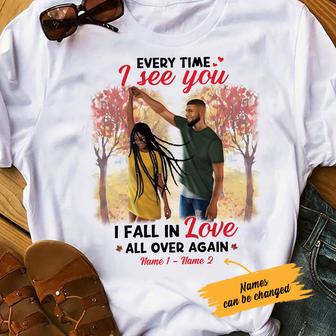 Personalized BWA Couple Every Time I See You T Shirt - Thegiftio UK