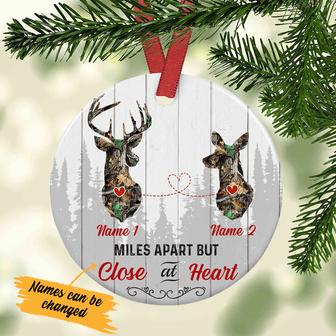 Personalized Deer Hunting Couple Christmas Ornament - Thegiftio