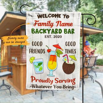 Personalized Garden Flag for Backyard Bar Enthusiasts - Thegiftio UK