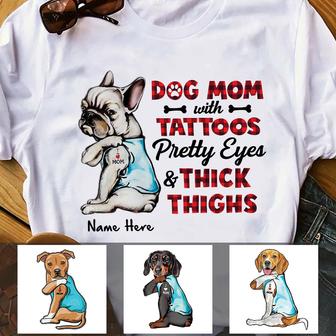 Personalized Dog Mom With Tattoos - Thegiftio UK