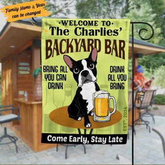 Personalized Boston Terrier Garden Flag for Dog Lovers - Thegiftio UK