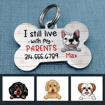 Personalized Dog Mom Bone Shaped Pet Tag for Her - Thegiftio UK