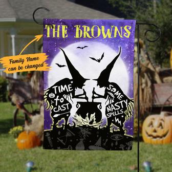Personalized Halloween Garden Flag for Witches - Thegiftio UK
