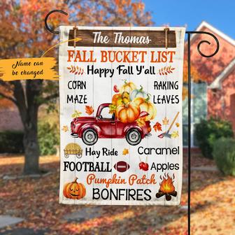 Personalized Fall Pumpkin Garden Flag for Home - Thegiftio UK