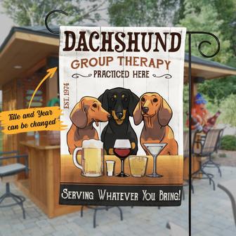 Personalized Garden Flag for Dachshund Lovers - Thegiftio UK