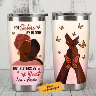 Personalized BWA Friends Sisters By Heart Steel Tumbler - Thegiftio UK