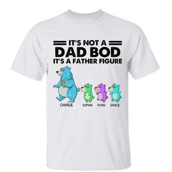 Dad Bod Bear And Kids Custom T-Shirt - Father's Day Gift - Thegiftio UK