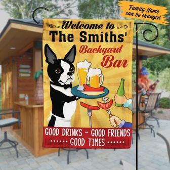 Personalized Boston Terrier Garden Flag for Dog Lovers - Thegiftio UK