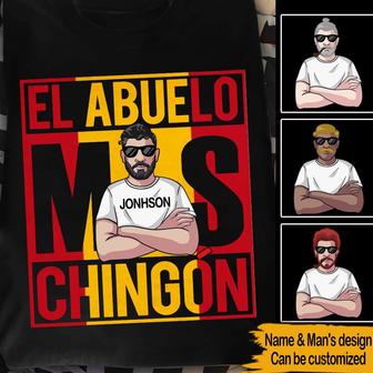 El Abuelo Mas Chingon Custom T-Shirt - Gift for Grandparent - Thegiftio UK