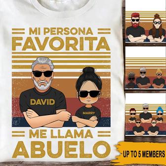 Abuelo Custom T-Shirt My Favorite People Call Me Grandpa - Thegiftio UK