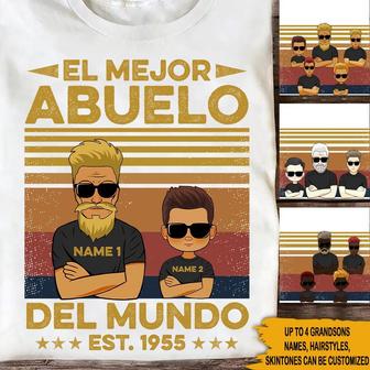 Abuelo Personalized T-Shirt for Grandsons - Gift for Grandpa - Thegiftio UK