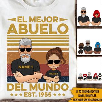 Abuelo Custom Spanish T Shirt - Gift for Grandpa - Thegiftio UK