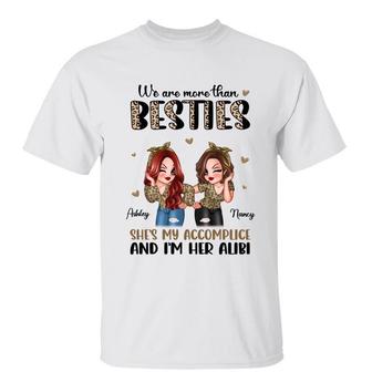 Half Leopard Sassy Women Custom T-Shirt - Gift for Besties - Thegiftio UK
