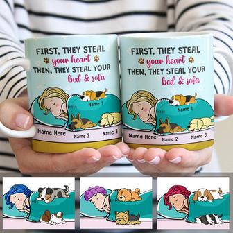 Personalized Dog Steal Your Bed Mug - Thegiftio UK