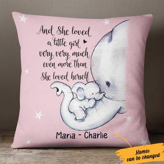 Personalized Elephant Mom MD Pillow TID - Thegiftio UK