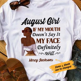 Personalized BWA Face Says White T Shirt - Thegiftio UK