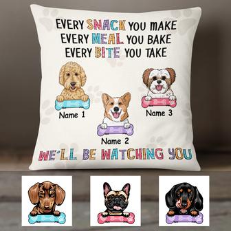 Personalized Dog Watching You Pillow - Thegiftio UK
