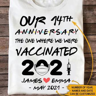 The One Where We We're Vaccinated Custom T-Shirt - Gift - Thegiftio UK