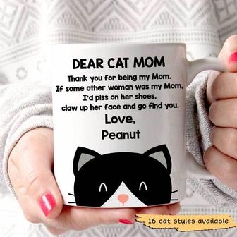 Dear Cat Mom Personalized Mug - Gift for Cat Lovers - Thegiftio UK