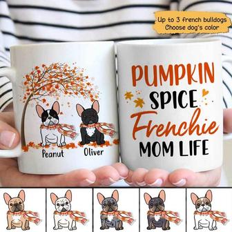 Fall Season French Bulldog Custom Mug - Gift for Dog Mom - Thegiftio UK