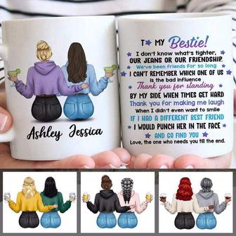 To My Bestie Modern Girls Custom Mug - Gift for Friends - Thegiftio UK