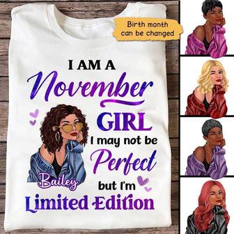 Birthday Gift Birth Month Fashion Girl Custom T-Shirt - Gift - Thegiftio UK